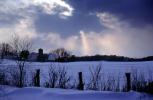 Farm, Silos, Barn, clouds, fence, ice, snow, cold, CLOV02P04_11
