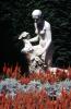 Flowers, Female Statue, Statuary, Sculpture, sunny,