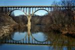 River, Reflection, Arch, Water, Bridge, CLOV02P07_06