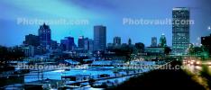 Downtown, Milwaukee, Panorama, CLWV01P05_07B