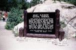 Mount Rushmore National Memorial sign