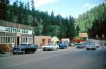 Buildings, Shops, Highway, Roadway, Cars, Automobiles, Vehicles, Custer, Black Hills, June 1967, 1960s, CMDV01P01_12