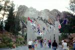 People, Flag Walkway, Columns, crowds, Mount Rushmore , CMDV01P07_04
