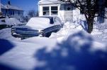 Dodge in the snow, car, automobile, vehicle, December 1978, 1970s, CMIV01P04_16