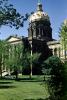Iowa State Capitol, Gold Dome Building, landmark, Des Moines, 1955, 1950s