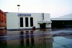 Greyhound Bus Station, artdeco, art-deco, rain, storm, wet, water, slippery, inclement weather, bad, Rainy, Bad Driving Conditions, Rain Downpour, building, CMKV01P03_06