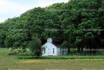 One Room Schoolhouse, building, trees, forest