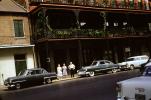Cars Parked in the French Quarter New Orleans, 1950s