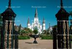 Jackson Square, Saint Louis Cathedral, Cathedral-Basilica of Saint Louis King of France, French Quarter, CMLV01P03_10.1729