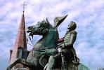 Jackson Square, Horse Statue, French Quarter, CMLV01P06_19.1729