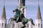 Jackson Square, Horse Statue, French Quarter, CMLV01P07_02.1729
