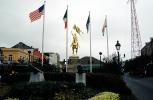 Joan of Arc Statue, Golden Horse, Decatur St., Place de France, the French Quarter, landmark, CMLV02P03_10