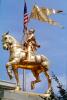 Joan of Arc Statue, Golden Horse, Decatur Saint, Place de France, the French Quarter, CMLV02P07_12