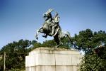 Jackson Square, Horse Statue, French Quarter, CMLV02P09_06