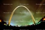 The Gateway Arch, Night, Nighttime, Exterior, Outdoors, Outside, CMMV01P08_18