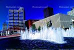 Water Fountain, aquatics, Cityscape, Buildings, Skyscraper, Downtown, Exterior, Outdoors, Outside, CMMV01P10_07
