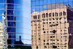 Building Reflection, Glass, Skyscraper, Downtown, Exterior, Outdoors, Outside, CMMV01P12_08