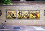 Bullfighting, El Toro, Matador, tile painting, Tilework, Sidewalk, Brick, Wall, CMMV02P09_02.1821