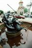 Neptune Fountain, Horse chariot, Reflection, Pond, Trident, Water Fountain, aquatics, Statue, Statuary, Sculpture, The Plaza, CMMV02P10_03