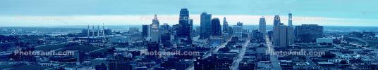 Panorama, Cityscape, Skyline, Buildings, Skyscraper, Downtown, Streets, Roads, Morning, Outdoors, Outside, Exterior