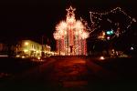 night, nightime, decorated buildings, star, lights, Hot Springs, Garland County, CMRV01P04_07