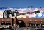 Hard Rock Cafe, brick building, Guitar, Nashville, October 1994, 1990s