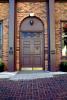 Door, Doorway, Entrance, Entryway, Wooden Door, Brass Kick Plates, Arch, CMTV01P10_08