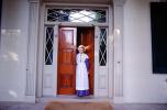 Woman, doorway, entrance, costume, The Hermitage, CMTV02P01_19