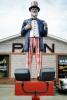 Uncle Sam, giant statue, pants, hat, roadside, Tourist Trap, Attraction, CMTV02P06_01