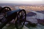 Civil War Cannon, River, Artillery, gun, overlooking Chattanooga, Tennessee River, Lookout Mountain, battlefield