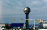 Sunsphere, Gold Globe, Knoxville World's Fair, 1982, Tennessee, The 1982 World's Fair, 1980s, CMTV02P06_13