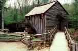 Waterwheel, mill, millhouse, water wheel, building, water power, John Cable Grist Mill, Cades Cove, CMTV02P08_05