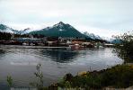 Inside Passage, Village, Docks, Harbor, Water, Mountains, Buildings, Homes, Houses