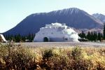 Igloo Hotel, near Denali National Park, dome, building, mountain, August 1986