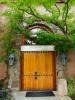 Door, Doorway, entrance, arch, tree, Peju, Napa Valley, CNCD01_036