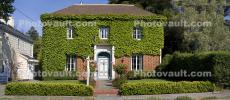 Ivy, Brick, House, Petaluma, Panorama, CNCD01_218