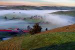 Hills, Fog, Morning, Two-Rock, Sonoma County, Panorama, CNCD02_003
