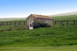 Shed, Fence, Grass, Fields, Hills, Two-Rock, Sonoma County, CNCD02_024