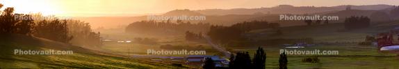 Evening in Bloomfield Valley, Sonoma County, Panorama, CNCD02_084