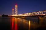 Sacramento River, Rio Vista Bridge, vertical lift bridge, CA highway 12, Rio Vista, CNCD02_166