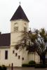 Crows Landing Catholic church, Tower, Stanislaus County, CNCD02_270