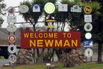 Welcome Sign, City of Newman, Stanislaus County, CNCD02_275