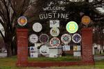 Welcome Sign, Gustine, Merced County, CNCD03_024