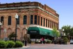 brick building, downtown, awning, CNCD03_083