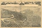 Stockton aerial map, 1890's