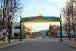 Downtown Vacaville Arch, buildings, landmark, CNCD03_283