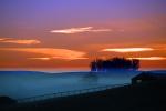 Early Morning Sunrise, sunsight, clouds, fog, Hills, barn, CNCD04_089