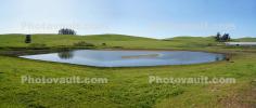 Pond Serenity, hills, Marin County, CNCD06_249