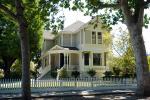 Grand Home, House, Mansion, picket fence, California State Route 25