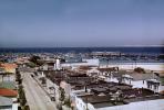 Downtown Monterey, Pier, Harbor, boats, buildings, Navy Ships, 1944, 1940s, CNCV02P07_19
